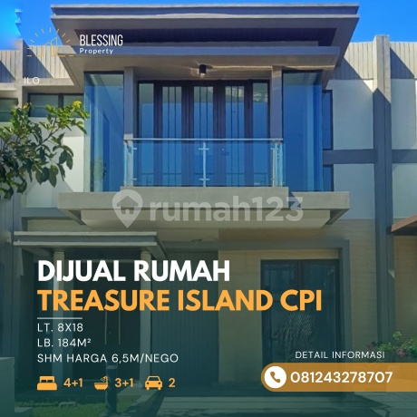 Dijual Rumah Siap Huni Treasure Island Citraland City Cpi