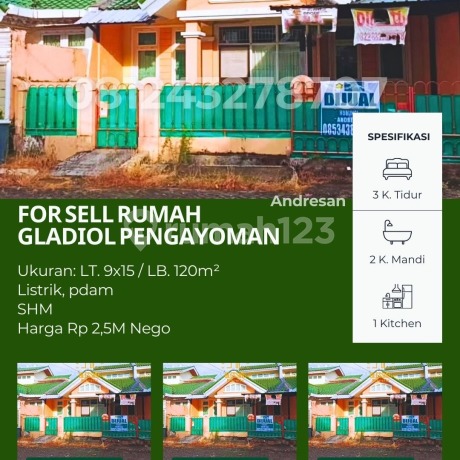 Rumah Dijual Komplek Gladiol Pengayoman Makassar SHM Rumah Dijual Komplek Gladiol Pengayoman Makassar SHM