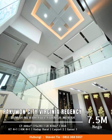 Dijual Rumah Mewah Pakuwon City Virginia Regency