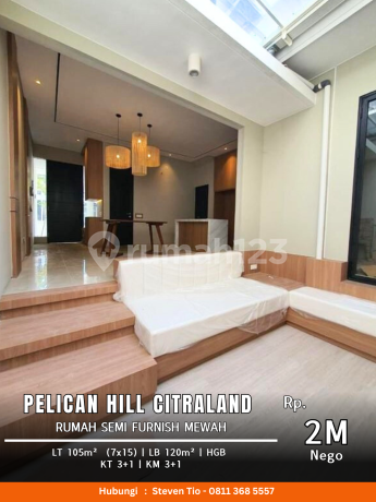 Jual Rugi Rumah Pelican Hill Citraland Semi Furnish Mewah Jual Rugi Rumah Pelican Hill Citraland Semi Furnish Mewah