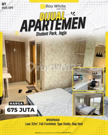 Dijual Apartement Student Park di Jl Seturan Jogja