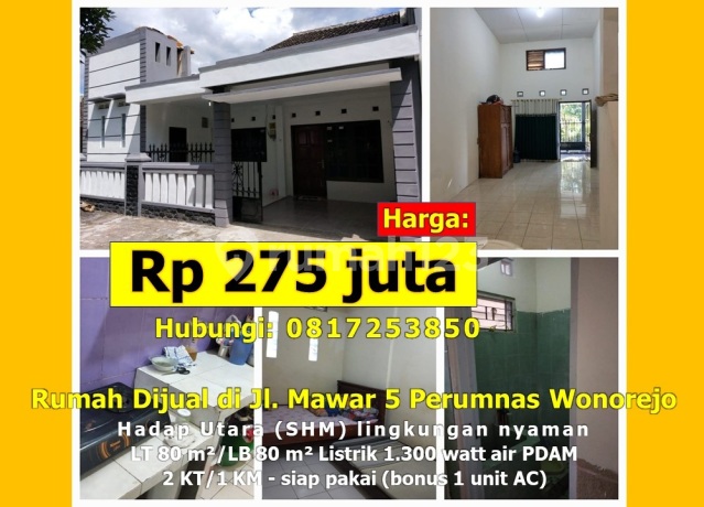 Rumah di Wonorejo, Gondangrejo, Karanganyar Rumah di Wonorejo, Gondangrejo, Karanganyar