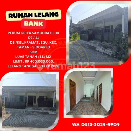 Jual Rumah Lelang (Griya Samudra - Kramatjegu Taman) Sidoarjo - Lelang Kpknl Jual Rumah Lelang (Griya Samudra - Kramatjegu Taman) Sidoarjo - Lelang Kpknl