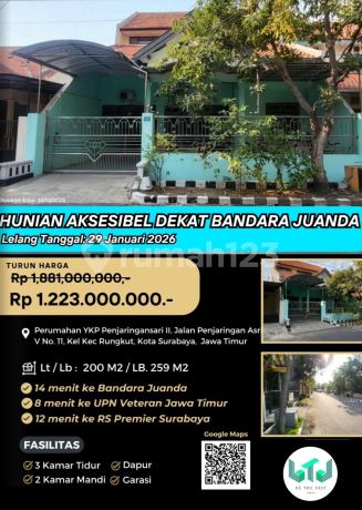 Jual Rumah Lelang Bank di Surabaya (Ykp Penjaringansari Ii Rungkut) - Lelang Kpknl Jual Rumah Lelang Bank di Surabaya (Ykp Penjaringansari Ii Rungkut) - Lelang Kpknl