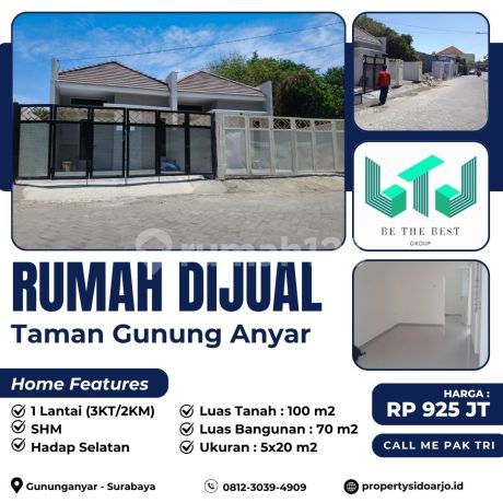 For Sale: 1 Beautiful House at the Entrance Access of Taman Gunung Anyar Housing, Surabaya. For Sale: 1 Beautiful House at the Entrance Access of Taman Gunung Anyar Housing, Surabaya.
