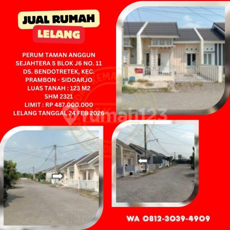 Jual Rumah Lelang Bank di Sidoarjo (Perumtas 5 - Prambon) : Lelang Kpknl