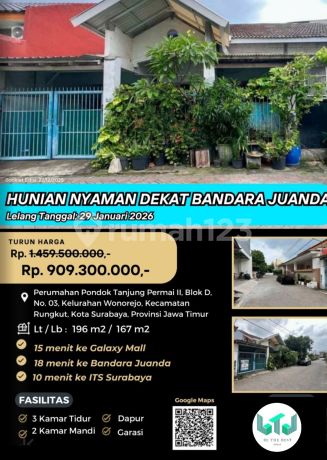 Jual Rumah Lelang Bank di Surabaya (Pondok Tanjung Permai - Wonorejo Rungkut) - Lelang Kpknl Jual Rumah Lelang Bank di Surabaya (Pondok Tanjung Permai - Wonorejo Rungkut) - Lelang Kpknl