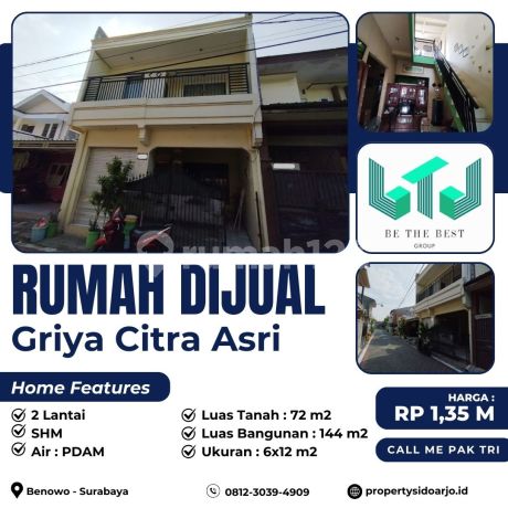 Dekat Mall Pakuwon!! Rumah Dijual 2 Lantai Surabaya Barat : Perum Griya Citra Asri Benowo (2 Lantai) Dekat Mall Pakuwon!! Rumah Dijual 2 Lantai Surabaya Barat : Perum Griya Citra Asri Benowo (2 Lantai)