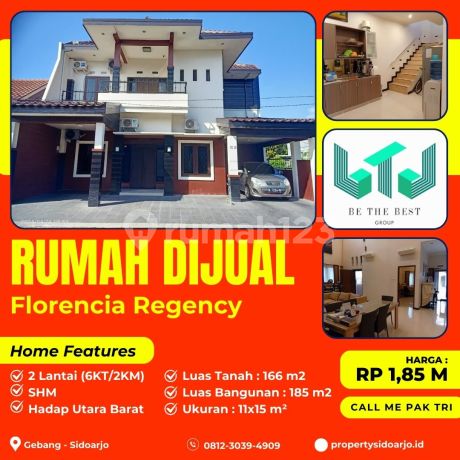Rumah Pojok/Hook!! Rumah Dijual Murah (2 Lantai) di Perumahan Florencia Regency Sidoarjo Rumah Pojok/Hook!! Rumah Dijual Murah (2 Lantai) di Perumahan Florencia Regency Sidoarjo