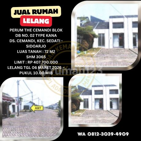 Sell Bank Auction House in Sedati Sidoarjo (The Cemandi Housing Complex) - KPKNL Auction