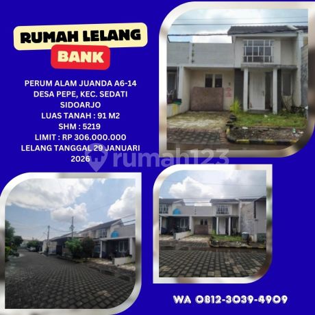 Bank Auction House for Sale in Sidoarjo (Alam Juanda - Pepe Sedati) - KPKNL Auction Bank Auction House for Sale in Sidoarjo (Alam Juanda - Pepe Sedati) - KPKNL Auction