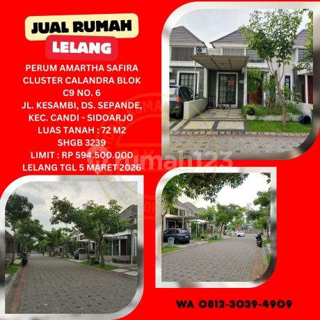 Bank Auction House for Sale in Sidoarjo (Amartha Safira - Sepande): KPKNL Auction Bank Auction House for Sale in Sidoarjo (Amartha Safira - Sepande): KPKNL Auction