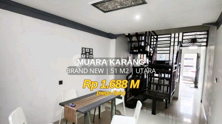 Rumah Brand New Muara Karang 3 Lantai Hadap Utara