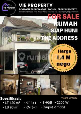 Rumah Siap Huni Semi Furnished Di The Address Cibubur Sebelah Citra Gran Cibubur Rumah Siap Huni Semi Furnished Di The Address Cibubur Sebelah Citra Gran Cibubur