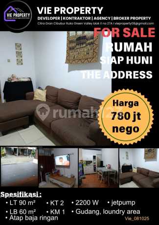 Harga Di Bawah Pasaran Rumah Di The Address Cibubur Dekat Citragran Harga Di Bawah Pasaran Rumah Di The Address Cibubur Dekat Citragran