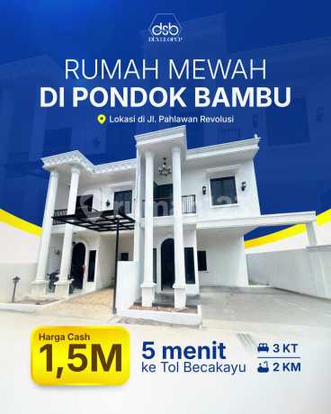 Rumah 2 Lantai Lokasi Strategis - di Jl. Pahlawan Revolusi Pondok Bambu