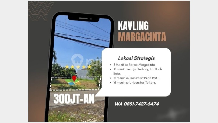 Kavling Siap Bangun Margacinta Buah Batu - Sedia Posisi Hook, Legalitas Aman SHM
