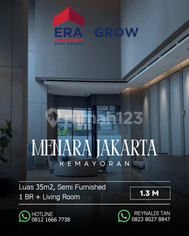 Apartemen Menara Jakarta Bersih dan Rapih Harga Terbaik Apartemen Menara Jakarta Bersih dan Rapih Harga Terbaik