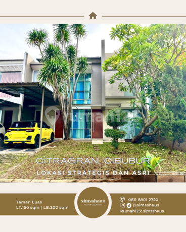 Rumah 2 Lantai Siap Huni, Taman Asri & Luas di Citragran, Cibubur Rumah 2 Lantai Siap Huni, Taman Asri & Luas di Citragran, Cibubur