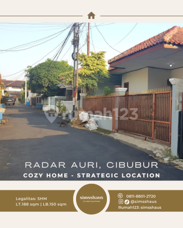 Rumah Nyaman Lokasi Strategis di Radar Auri, Cibubur - SHM Rumah Nyaman Lokasi Strategis di Radar Auri, Cibubur - SHM