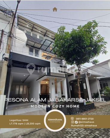 Rumah Modern 2 Lantai Siap Huni di Pesona Alam Jagakarsa - SHM Rumah Modern 2 Lantai Siap Huni di Pesona Alam Jagakarsa - SHM