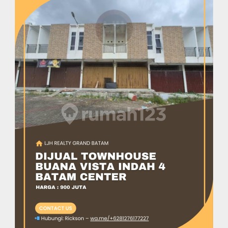 Dijual Townhouse 2 Lantai di Buana Vista Indah 4, Batam Centre Dijual Townhouse 2 Lantai di Buana Vista Indah 4, Batam Centre