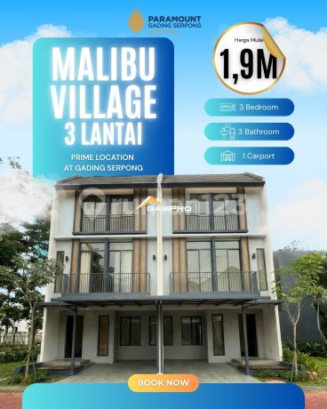New Launching! Malibu Village Gs - Anza Homes 3 Lantai Ukuran 6×8 & 7×8, Harga Mulai 1,9M-An