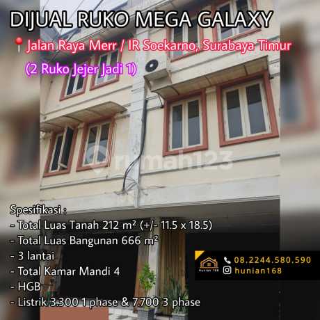 Ruko Kompleks Mega Galaxy Surabaya Timur Mall Jalan Raya Merr Ir Soekarno Ruko Kompleks Mega Galaxy Surabaya Timur Mall Jalan Raya Merr Ir Soekarno