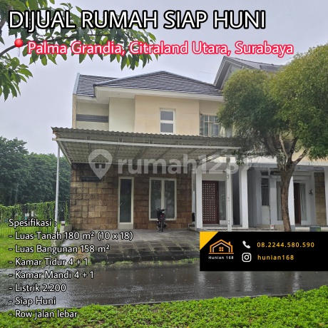RUMAH Baru Bukit Palma Grandia Classica Citraland Utara Surabaya Barat