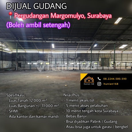 Gudang Pergudangan Raya Margomulyo Suri Mulia Permai Indah Surabaya Barat