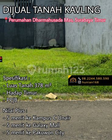 Tanah Kavling Perumahan Rumah Dharmahusada Indah Mas Kertajaya Mulyosari Sutorejo Surabaya Timur Tanah Kavling Perumahan Rumah Dharmahusada Indah Mas Kertajaya Mulyosari Sutorejo Surabaya Timur