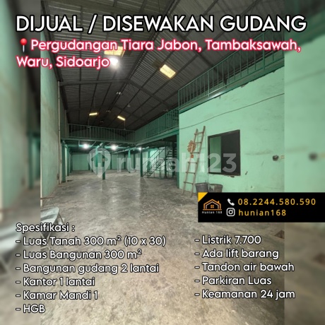 Jual Sewa Gudang Pergudangan Tiara Jabon Tambak Sawah Waru Sidoarjo Jj Permata Bizpark Indoserena Fortune Surya Inti Permata
