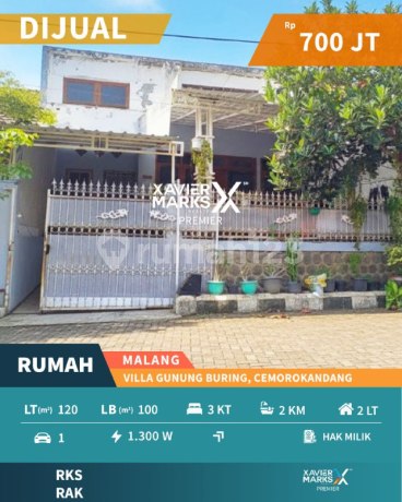 Rumah Siap Huni Di Villa Gunung Buring, Cemorokandang, Kedungkandang Malang