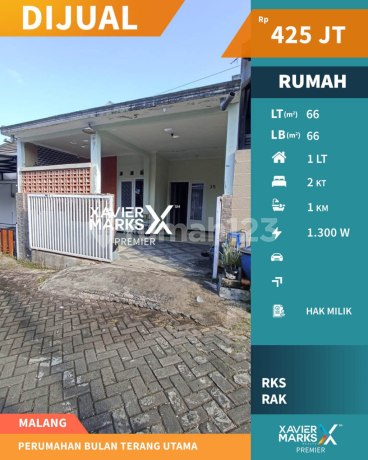 Rumah Siap Huni di Perum Bulan Terang Utama Kedungkandang Malang