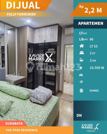 Unit Apartemen 2BR The Peak Residence, TP 5 Jalan Embong Malang Kota Surabaya Unit Apartemen 2BR The Peak Residence, TP 5 Jalan Embong Malang Kota Surabaya