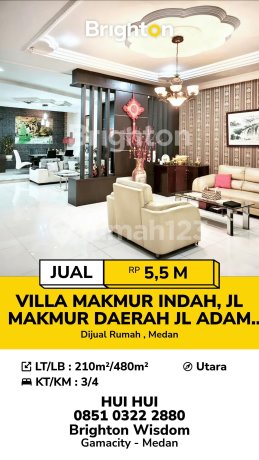 Rumah Full Furnished Komplek Villa Makmur Indah, Adam Malik Rumah Full Furnished Komplek Villa Makmur Indah, Adam Malik