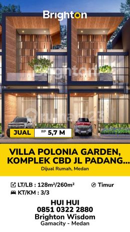 Villa Polonia Garden Type Ebony Siap Huni Komplek Cbd Polonia