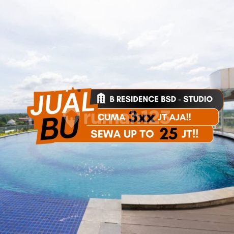 Jual Apartemen B Residence Bsd Studio Unfurnished Dekat Prasmul