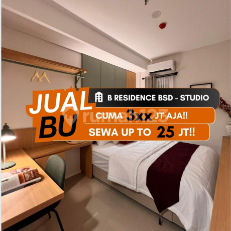 For Sale B Residence BSD Studio Apartment Unfurnished Near Prasmul