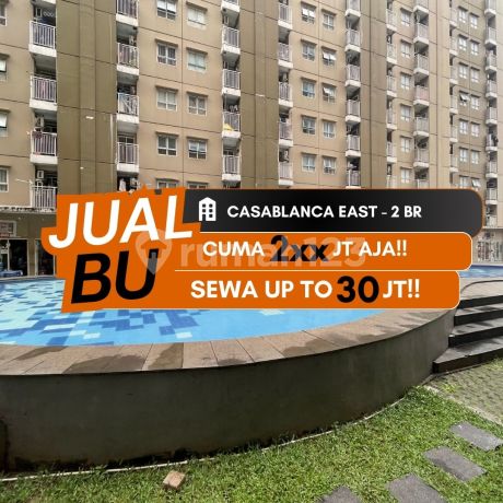 Jual Bu Apartemen Casablanca East Residence 2Br Unfurnished