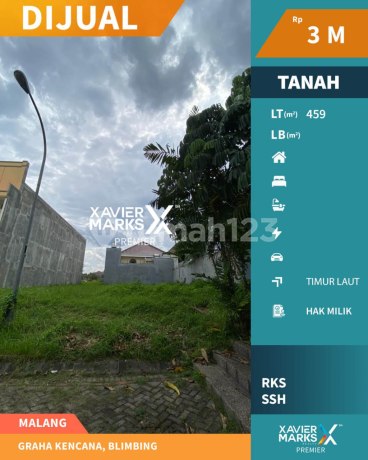 Tanah Kavling di Perumahan Graha Kencana Balearjosari Blimbing Malang