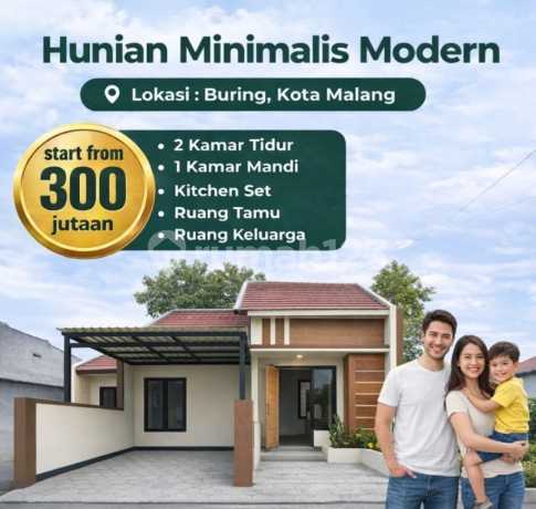 2 Menit Gor Ken Arok Perumahan Villa Salsabila Legalitas SHM, Bukan Girik