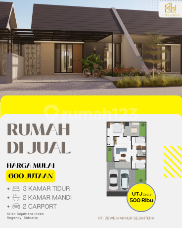 KASIH REGENCY B1-07 — DP Rp5 Juta, Hunian Nyaman & Tanah Luas!