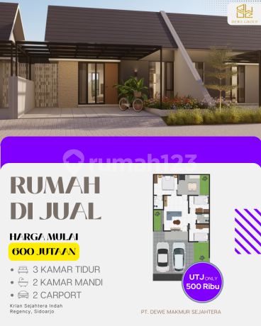 KASIH REGENCY A2-02 — DP Rp5 Juta, Modern & Harga Terjangkau!