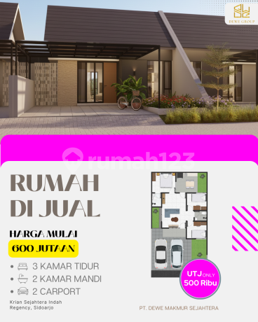 KASIH REGENCY B1-08 — DP Hanya Rp5 Juta, Desain Luas & Modern!