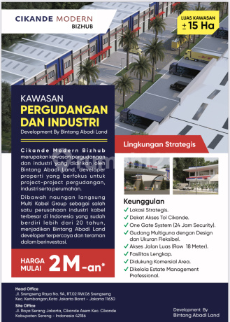 Jual Cikande Modern Bizhub Gudang Baru Kawasan Pergudangan Cikande Pma Jual Cikande Modern Bizhub Gudang Baru Kawasan Pergudangan Cikande Pma