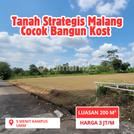 Malang Land Strategic Near Campus, 5 Minutes From Umm Campus
