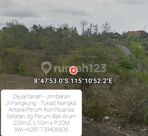 Jual Tanah 2 Are Jimbaran, Tembus Kori Nuansa Selatan & Bali Arum