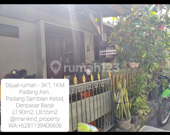 Rumah 3 Kamar Di Padang Asri, Padangsambian Kelod, Denpasar Barat Rumah 3 Kamar Di Padang Asri, Padangsambian Kelod, Denpasar Barat