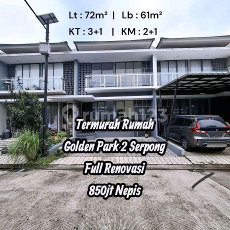 Rumah Murah Golden Park 2 Serpong Full Renovasi Dekat Stasiun Cisauk Rumah Murah Golden Park 2 Serpong Full Renovasi Dekat Stasiun Cisauk